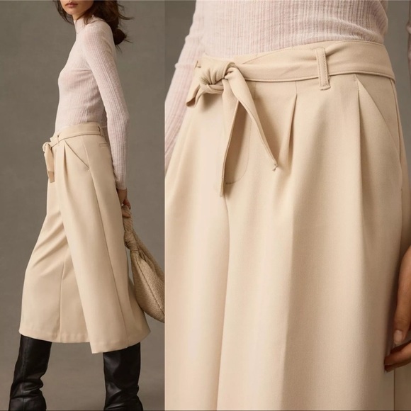 NWT Anthropologie Maeve Tie-Waist Culottes - Picture 4 of 13